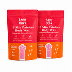 MEOW 10 Min Painless Body Wax Powder pack on a white background.