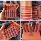 Heng Fang 6-piece mini matte lipstick set with multiple shades displayed in a compact case.