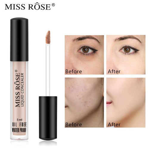 Miss Rose Oil Free Waterproof Liquid Concealer 5ml khubsurti.pk