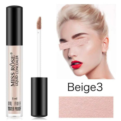 Miss Rose Oil Free Waterproof Liquid Concealer 5ml khubsurti.pk