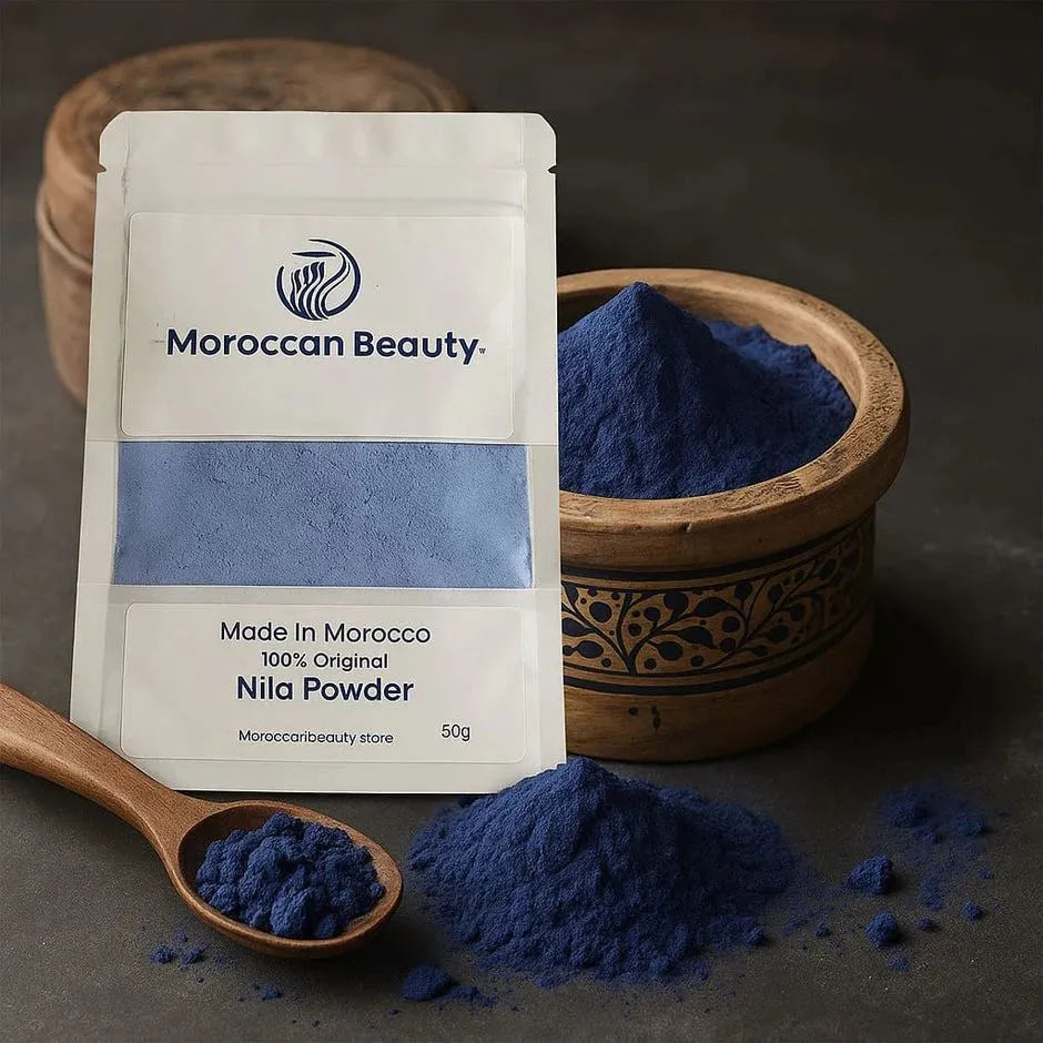 Moroccan Beauty Blue Powder – 50g khubsurti.pk