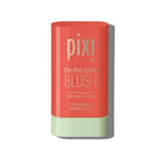 Pixi On-the-Glow Blush tinted moisture blush sticks in pink, coral, and rosy shades on a white background.