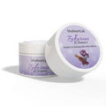 Khubsurti.pk Zafrani Cleanser in a white cosmetic jar with a purple saffron-themed label, displayed on a clean white background