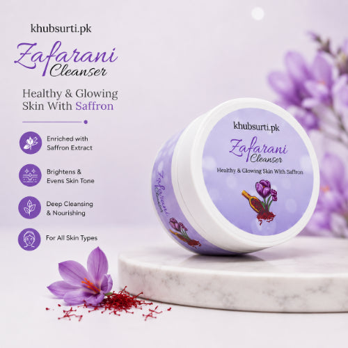 Zafrani Cleanser with Saffron for Gentle Cleansing, Nourished Skin and Natural Radiance